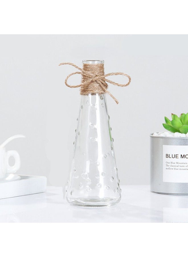 ديكور هيلز مزهريات زجاجية شفافة من ديكورهيلز، مناسبة للزراعة المائية، مزودة بحبل، مزهرية زجاجية شفافة مزخرفة لغرفة المعيشة، الطاولة، ديكور المنزل، النباتات الداخلية، والزهور المجففة - Image 3